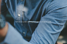 Load image into Gallery viewer, The California in Dark Blue Everyday Chambray
