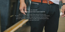 Load image into Gallery viewer, The Slim Jean in Shuttle Loomed Italian Selvage Black Denim
