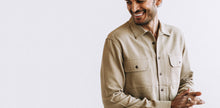 Load image into Gallery viewer, The Corso in Khaki Double Cloth
